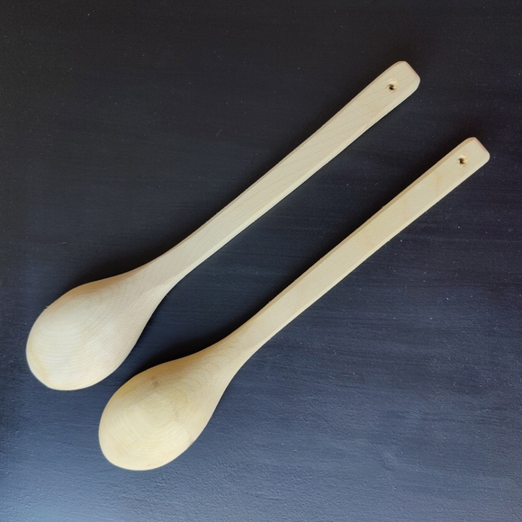 Unfinished Wooden Spoons 13.5 inches - Picture 2 of 4